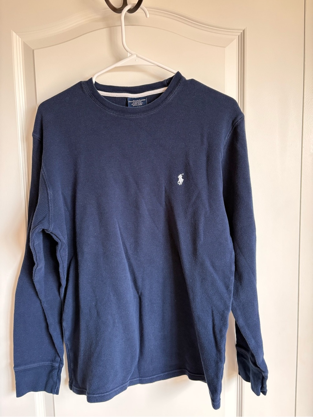 Polo by Ralph Lauren Navy Long-Sleeve Crewneck with Embroidered Pony
